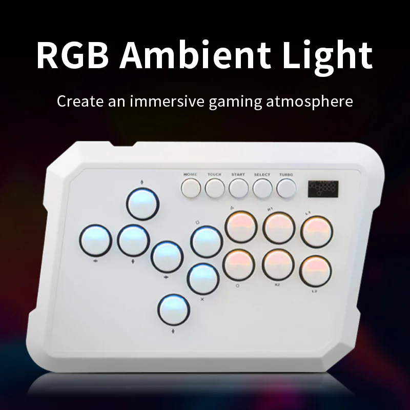 POWKIDDY A50 Hitbox Controller Button Rim leverless Joystick Arcade Stick Controller - Image 4