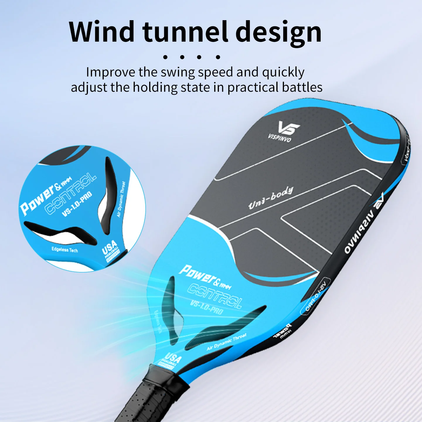 VISPINVO 1.0-PRO 19mm Pickleball Paddles - Image 6