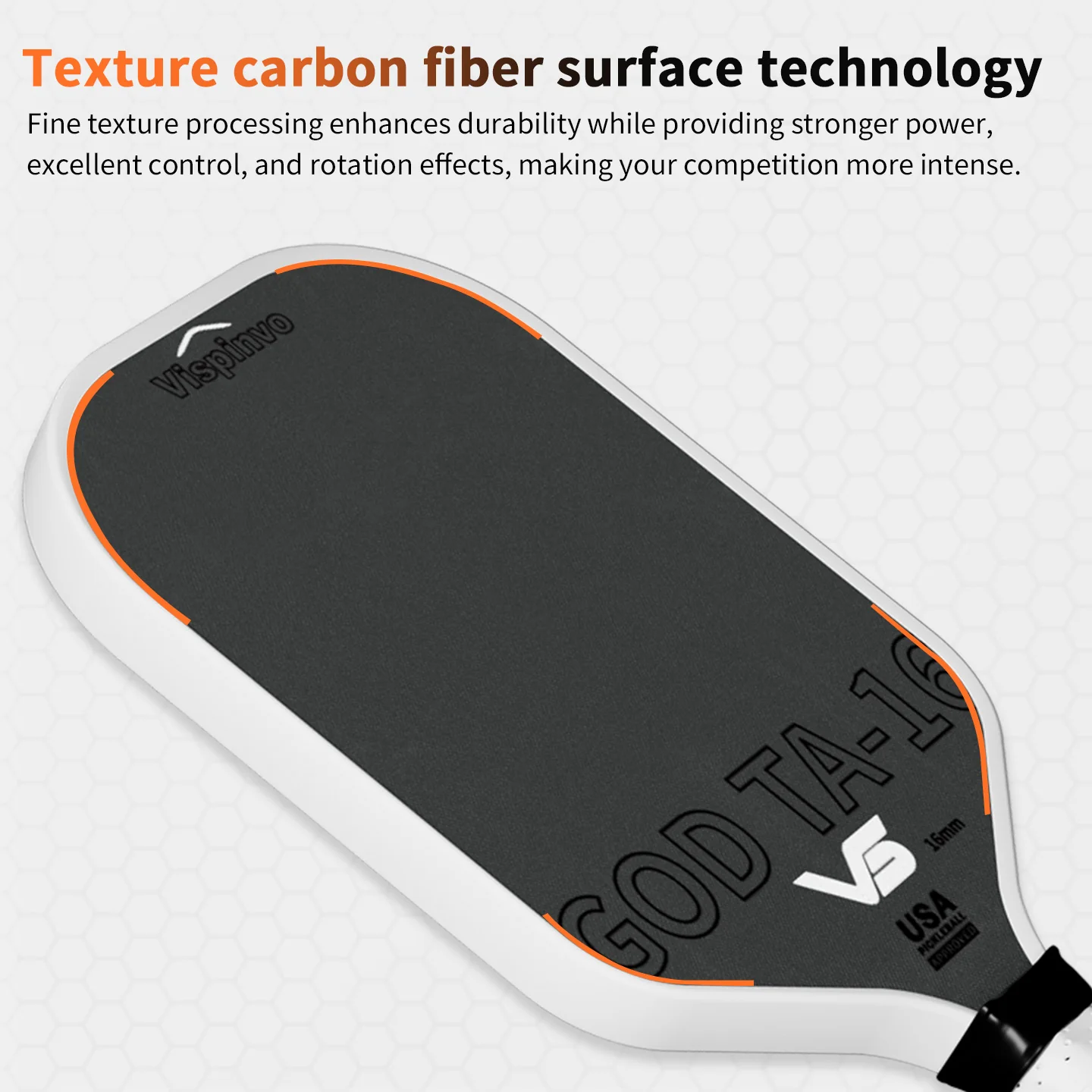 USAPA Approved VISPINVO GOD TA-16  Pickleball Paddles - Image 6