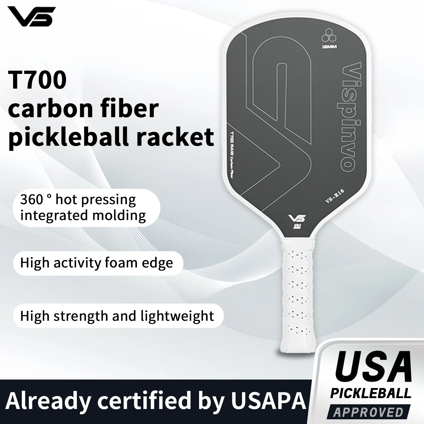 USAPA Approved VISPINVO R16 Pickleball Paddles - Image 6