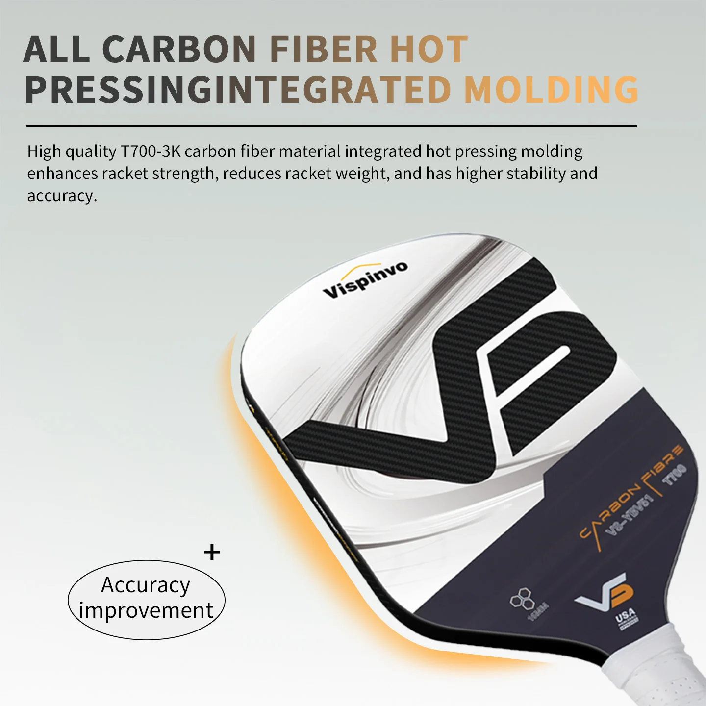 USAPA Approved VISPINVO YBV51 Pickleball Paddles - Image 5