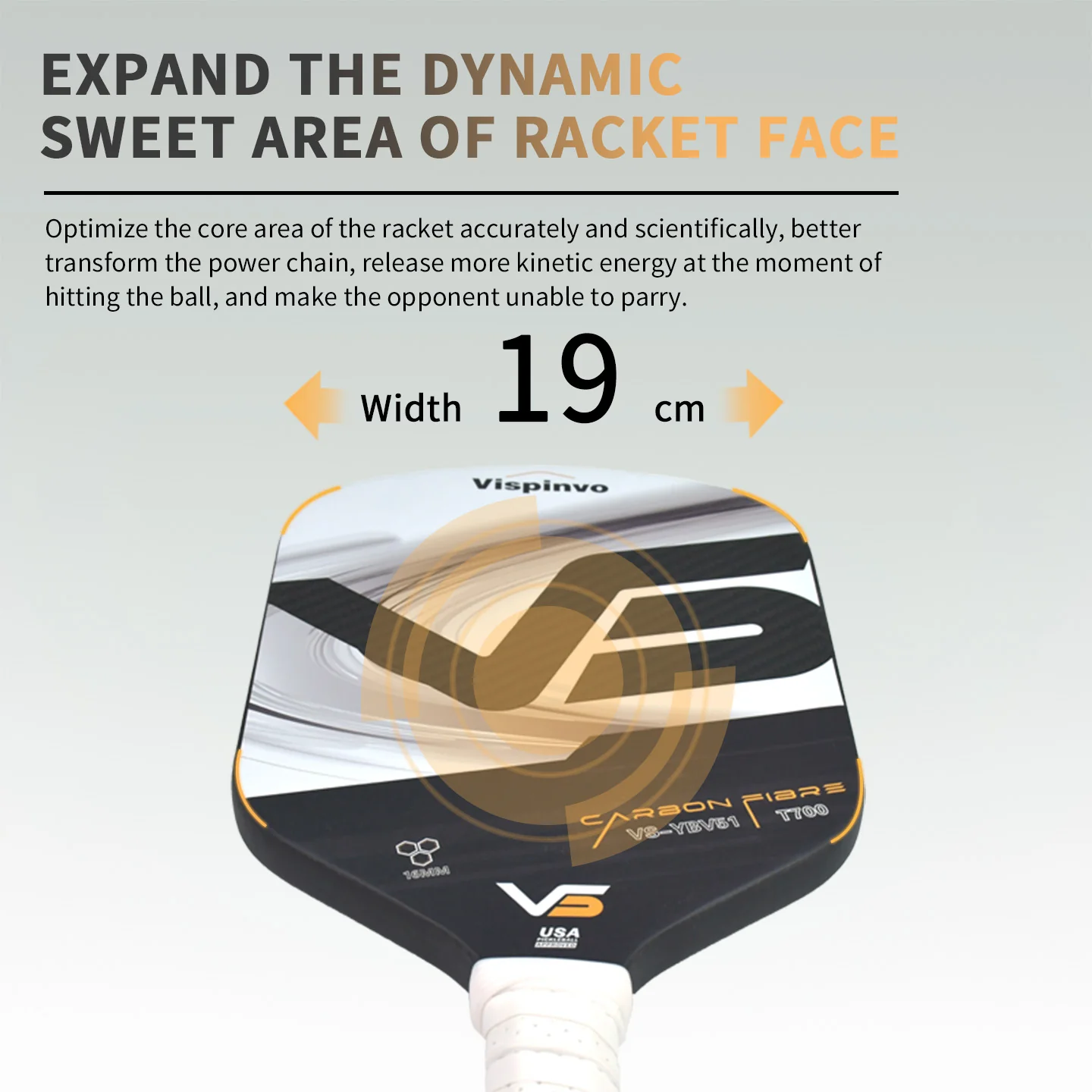 USAPA Approved VISPINVO YBV51 Pickleball Paddles - Image 6