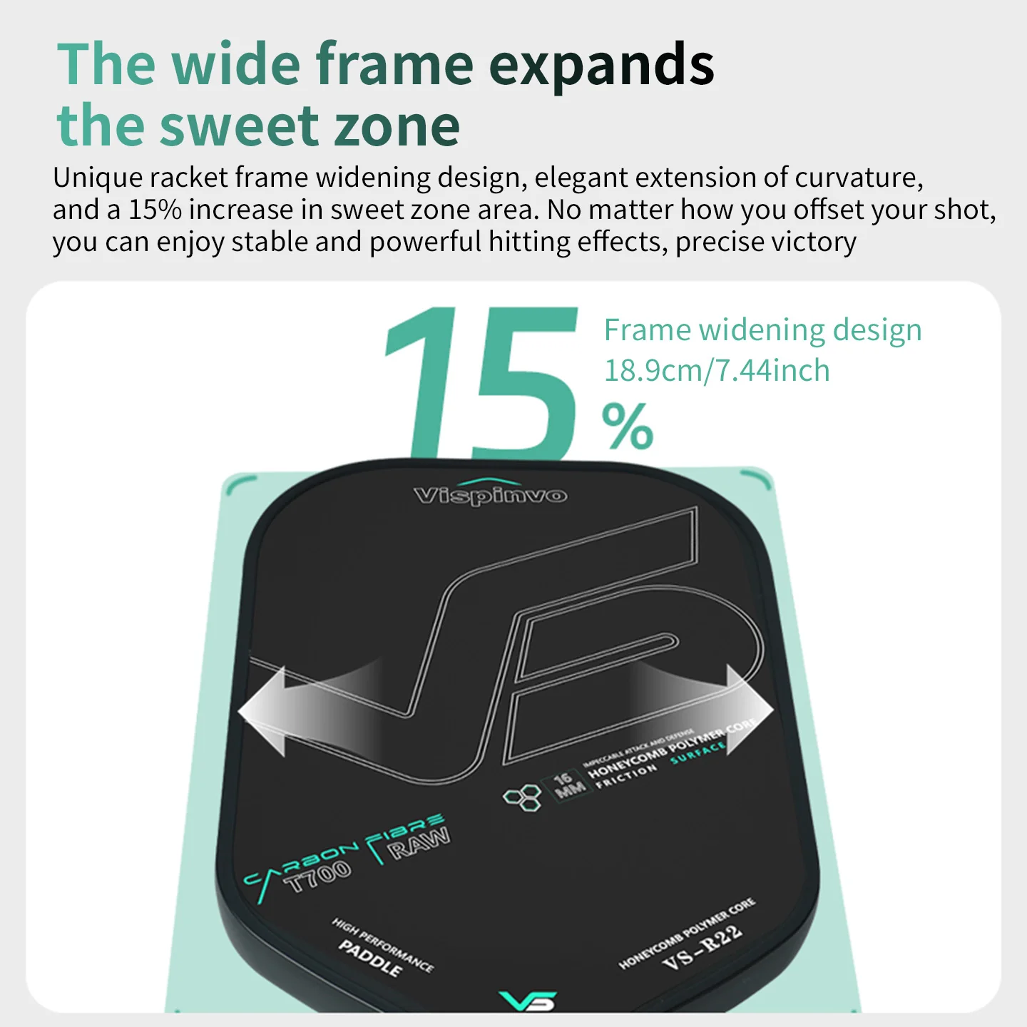 USAPA Approved VISPINVO R22 Pickleball Paddles - Image 9