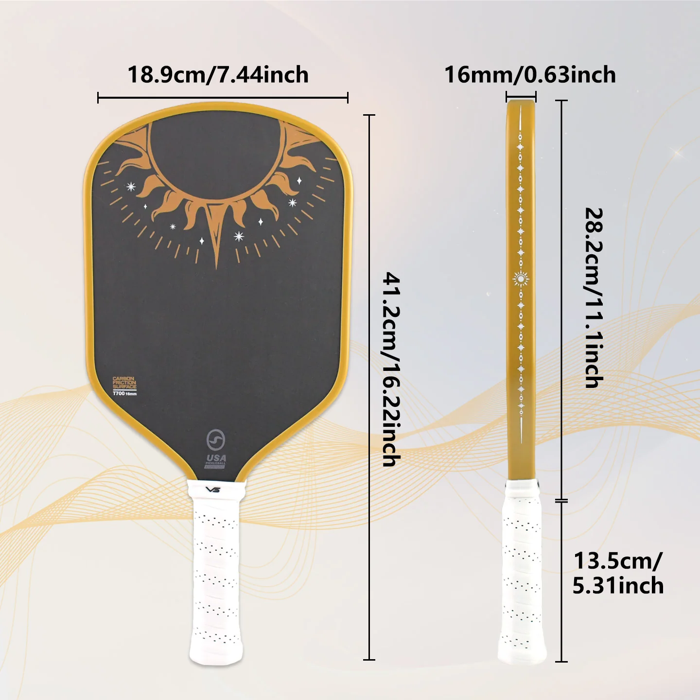 VISPINVO VS-Sun god Pickleball Paddles - Image 8
